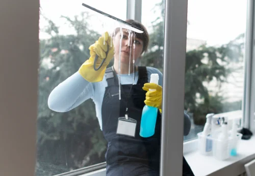 Nettoyage de vitres intérieures et extérieures au Châtelet